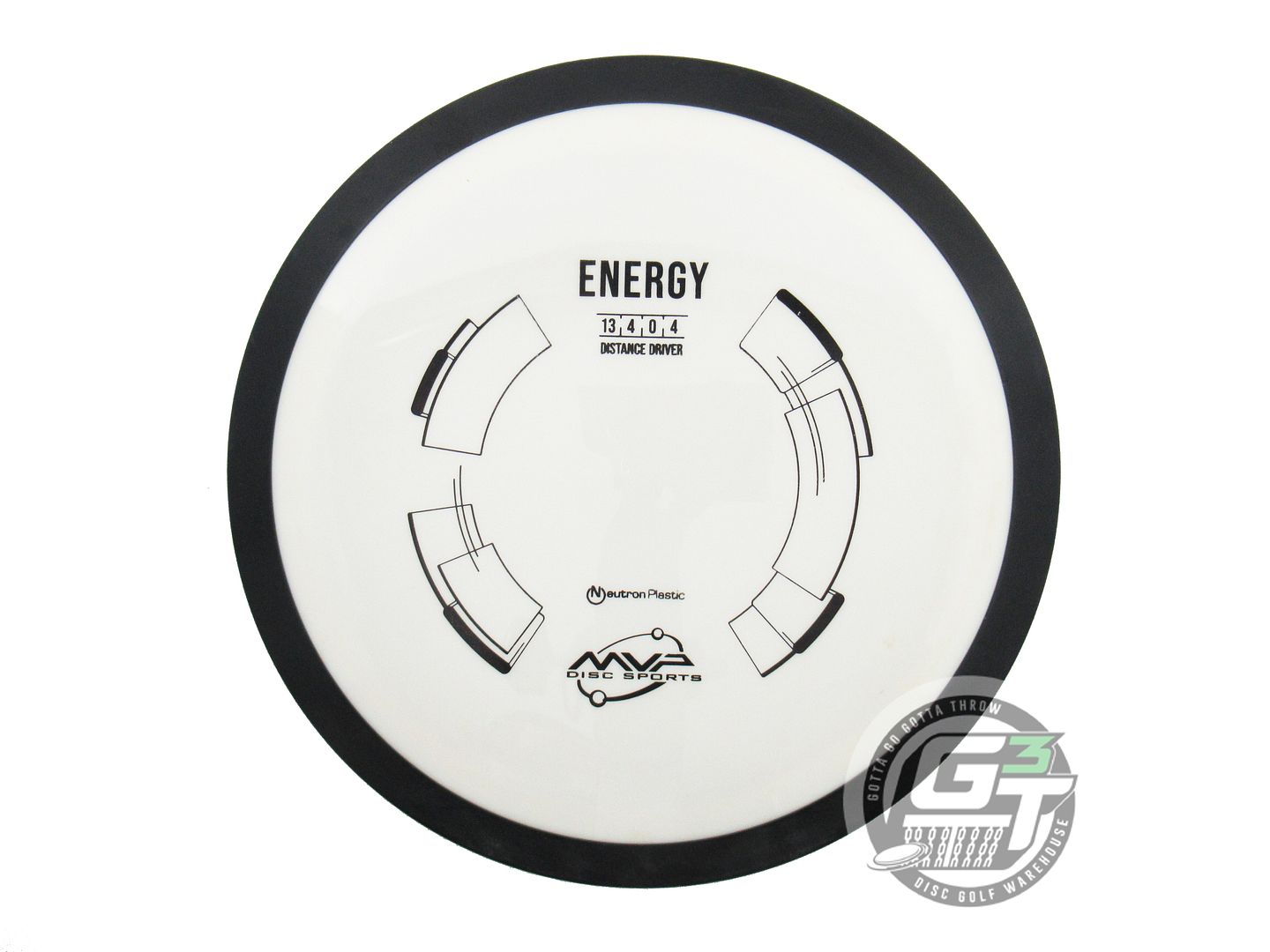 USED MVP Disc Sports Neutron Energy 173g White Distance Driver Golf Disc