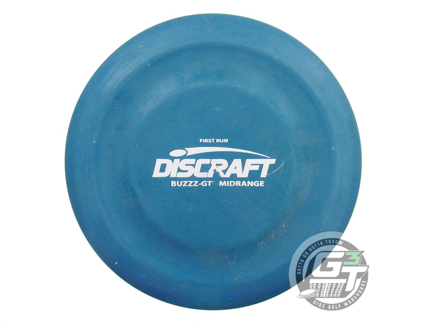 USED Discraft FIRST RUN Pro D Buzzz GT 177g Blue White Stamp Midrange Golf Disc