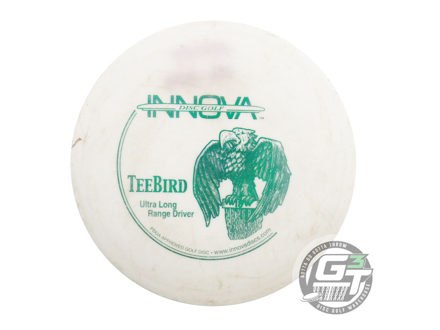 USED Innova DX Teebird 170g White Green Foil PFN Fairway Driver Golf Disc