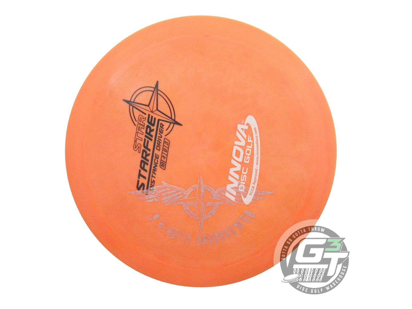 USED Innova [TEAM STAMP] Star Starfire 175g Orange Distance Driver Golf Disc
