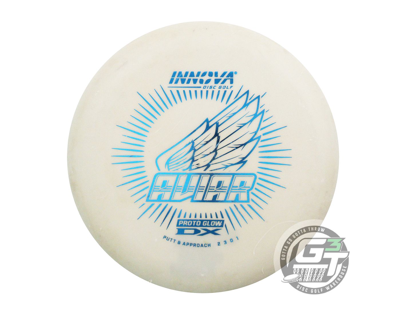 USED Innova PROTO DX Glow Aviar 175g Blue Foil Putter Golf Disc