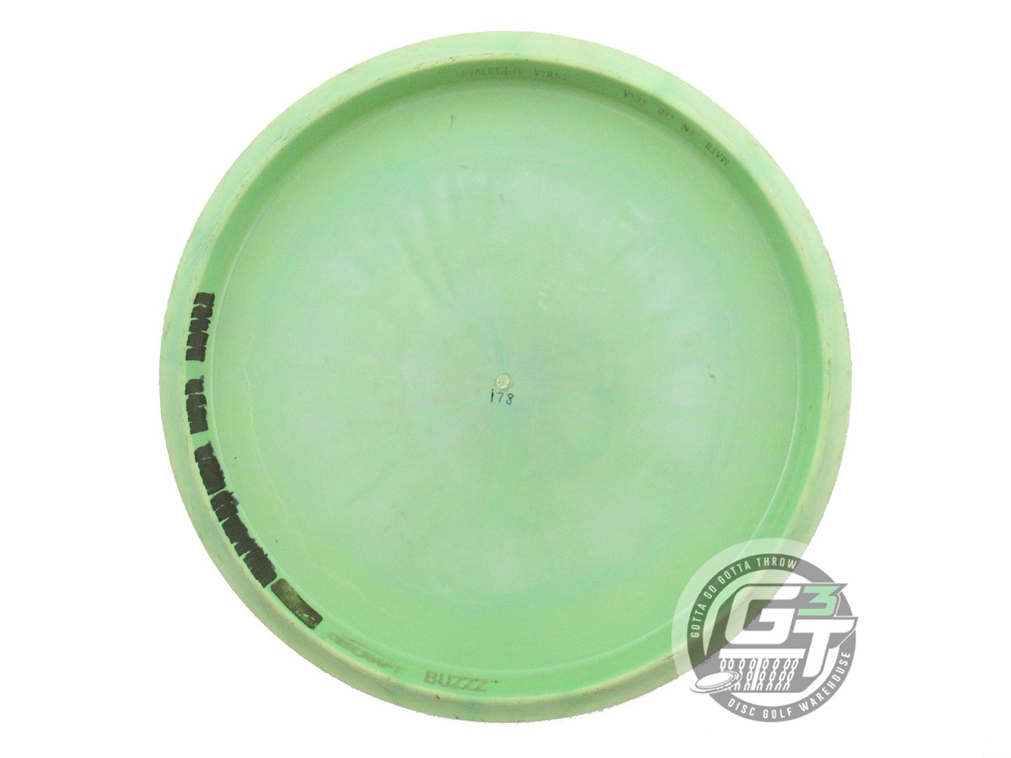USED Discraft [McBETH] ESP Buzzz 178g Green Wiped Stamp Midrange Golf Disc