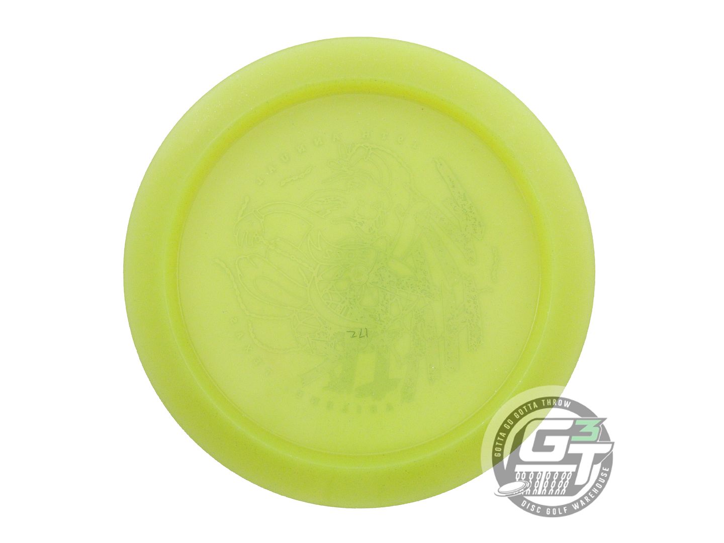 USED Dynamic Discs Lucid Trespass 171g Yellow Silver Foil Distance Driver Disc
