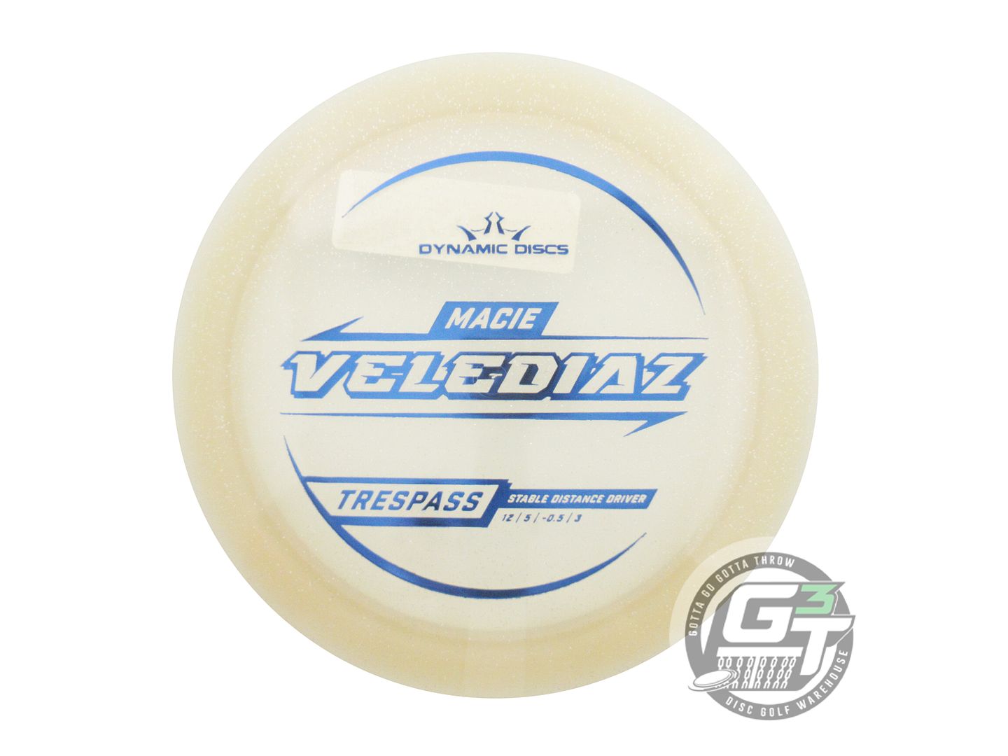 Dynamic Discs Limited Edition 2025 Team Series Macie Velediaz Gold Metal Flake Lucid Trespass Distance Driver Golf Disc (Individually Listed)