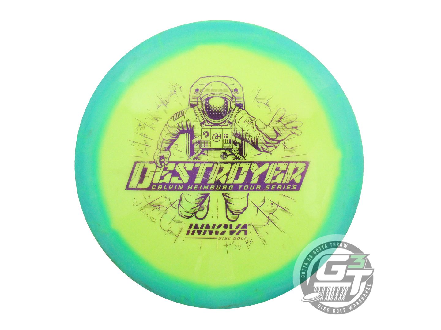 USED Innova [HEIMBURG] Halo Star Destroyer 174g Seafoam-Yellow Driver Golf Disc