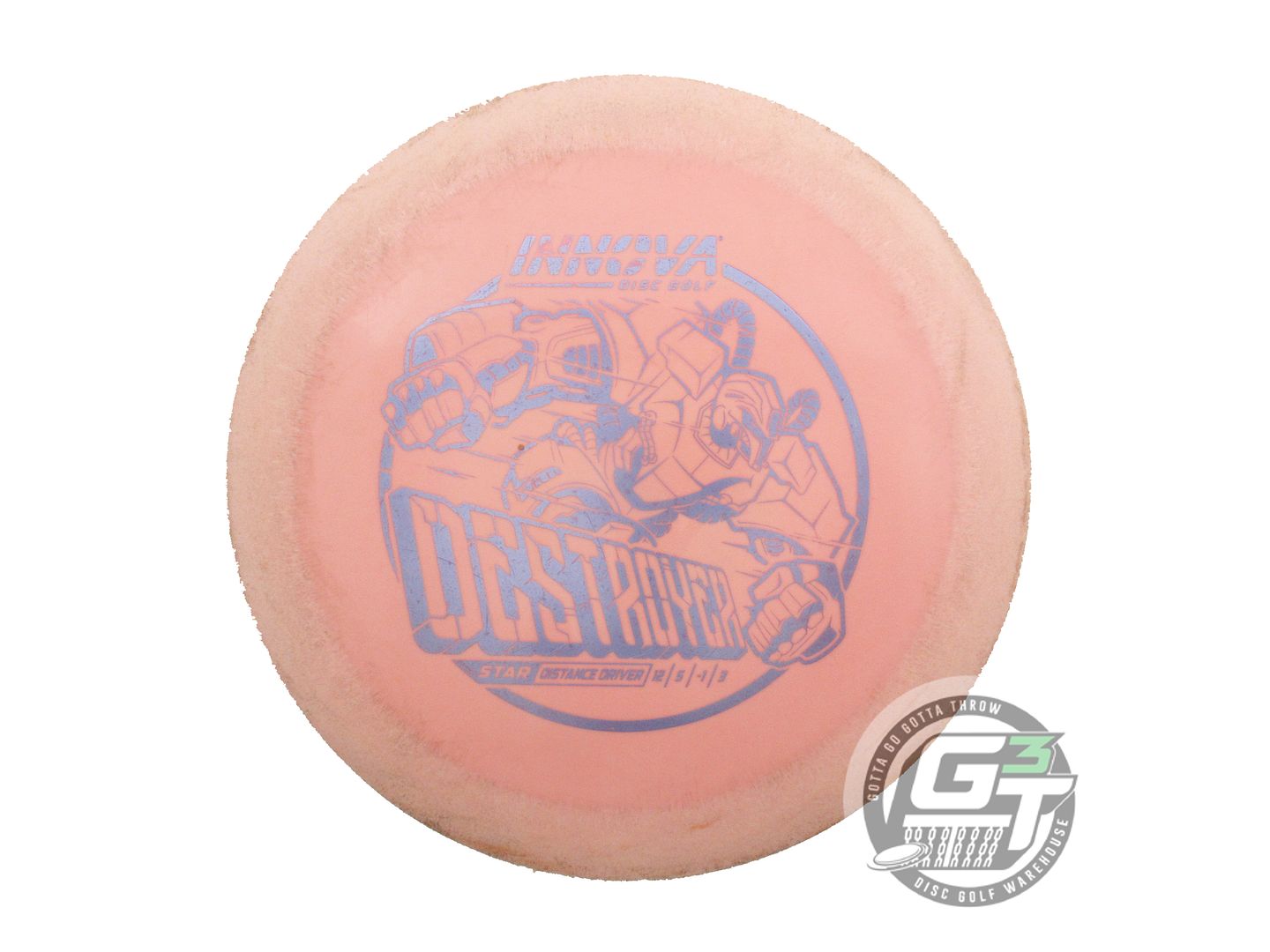 USED Innova Star Destroyer 138g Lt. Pink Lilac Foil Distance Driver Golf Disc