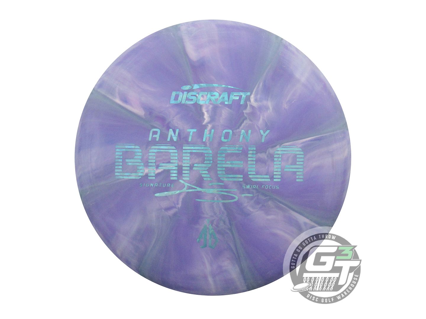 USED Discraft [BARELA] Crazy Tuff Soft Focus 174g Purple-Gray Putter Golf Disc
