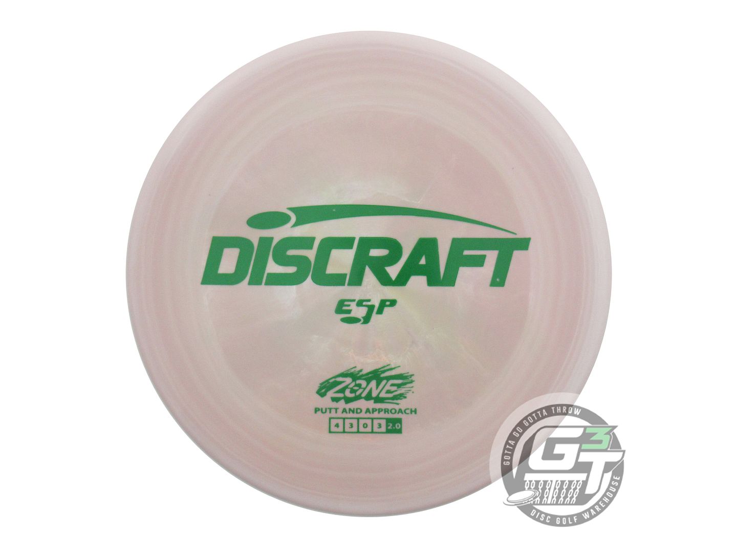 NOS Discraft ESP Zone 176g Tan-Gray Green Stamp Putter Golf Disc