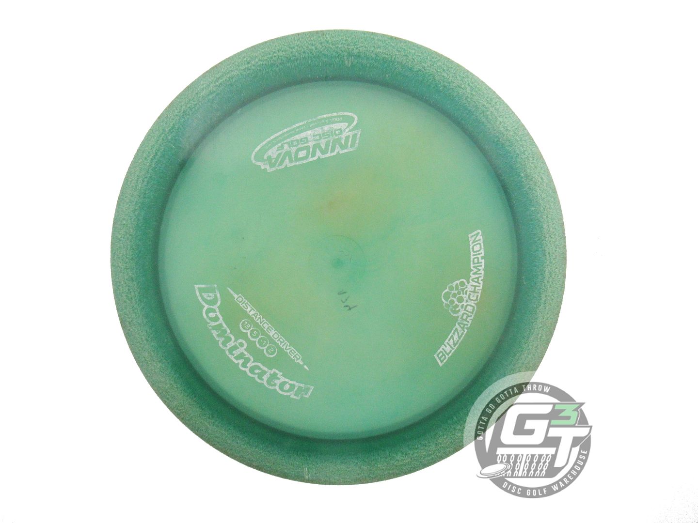 USED Innova Blizzard Dominator 158g Green White Stamp Distance Driver Golf Disc