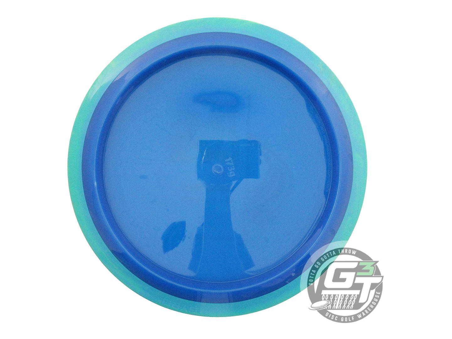 USED Axiom Discs [LIZOTTE] Neutron Time Lapse 173g Blue Teal Rim Driver Disc