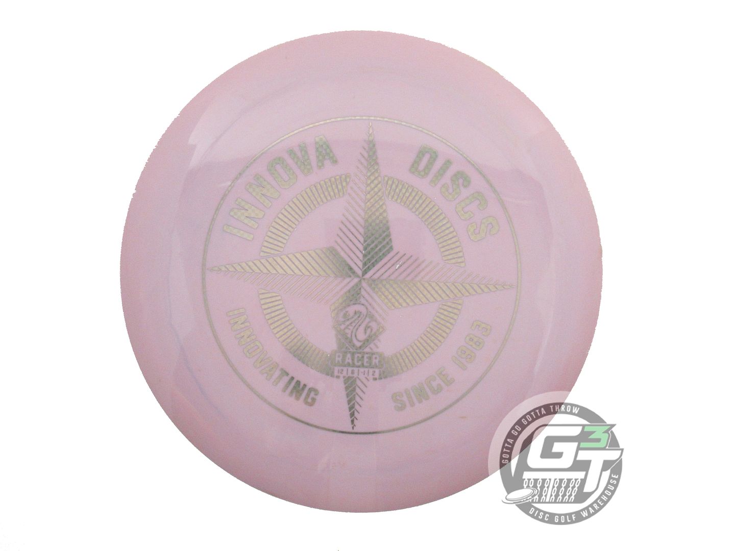 USED Innova FIRST RUN Star Racer 174g Lilac Gray Weave Foil Distance Driver Disc