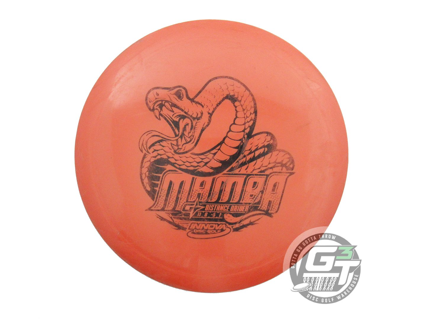 USED Innova GStar Mamba 175g Orange Black Stamp Distance Driver Golf Disc