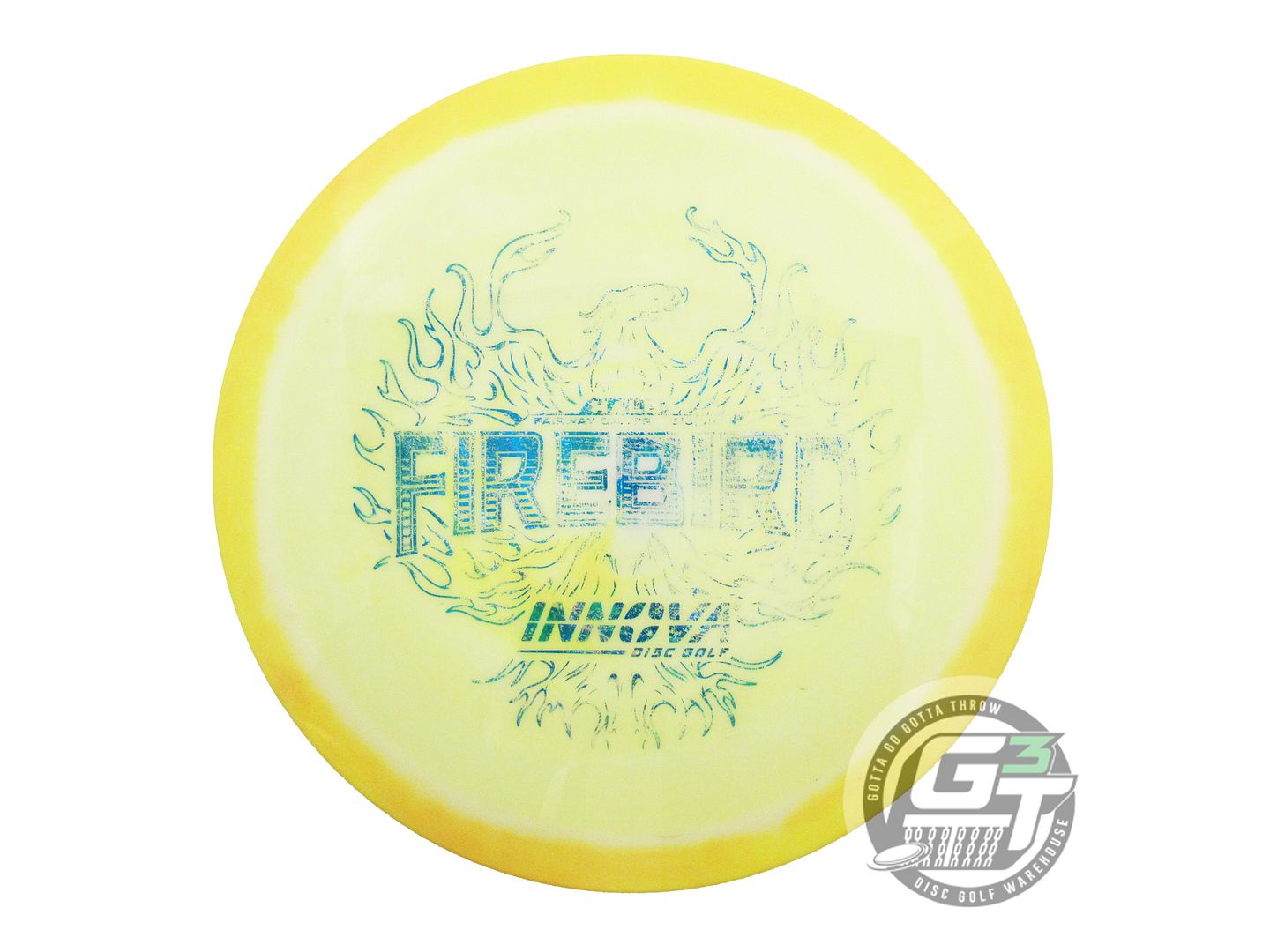 USED Innova Halo Star Firebird 167g Yellow-White A Distance Driver Golf Disc