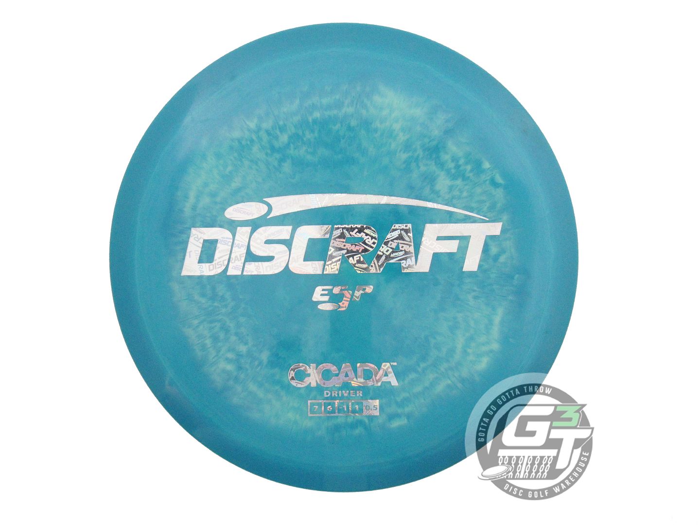 USED Discraft ESP Cicada 173g Teal-Seafoam Holo Foil Fairway Driver Golf Disc
