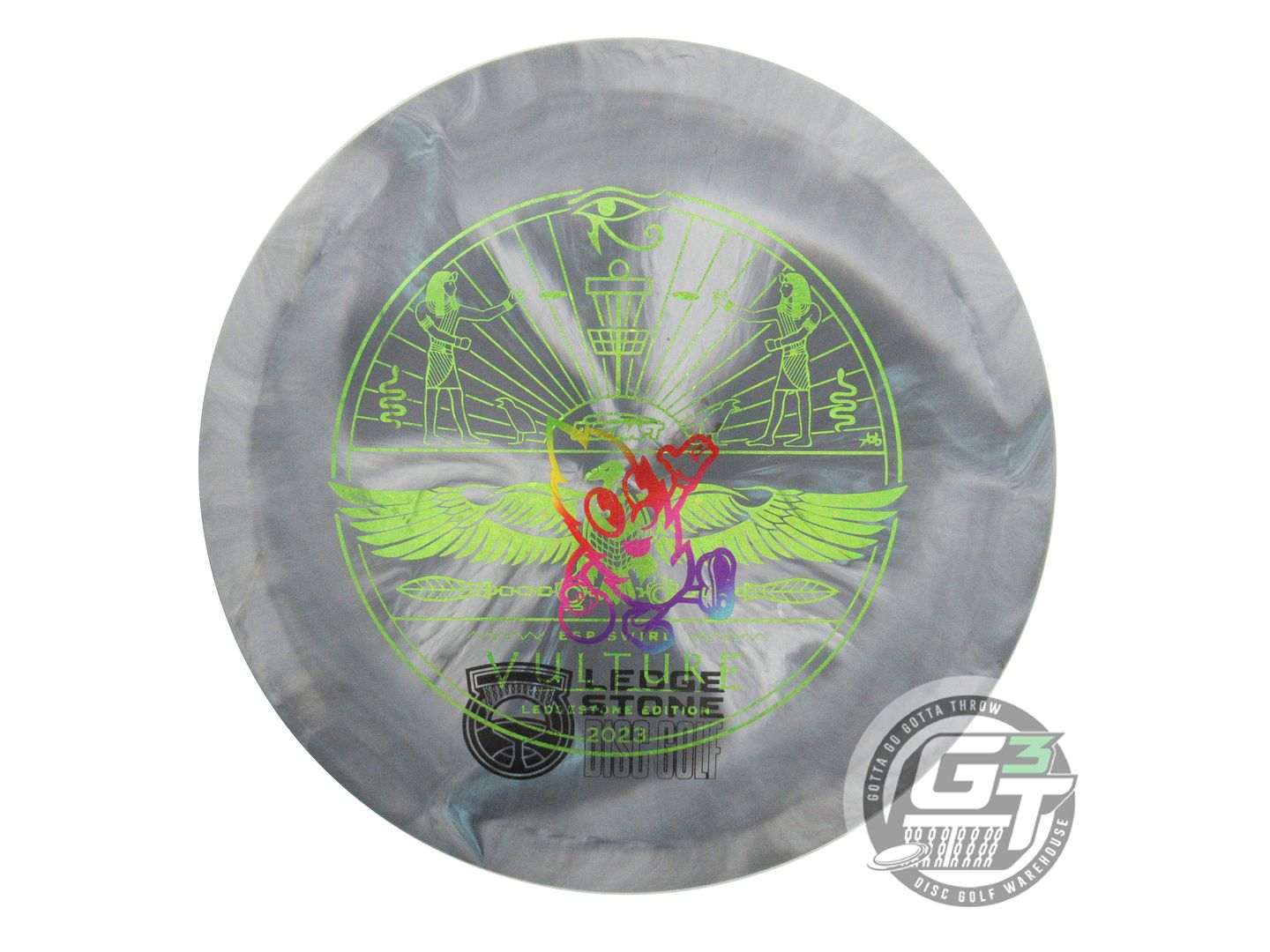 USED Discraft [LEDGESTONE] ESP Swirl Vulture 180g Gray Lime Star Driver Disc