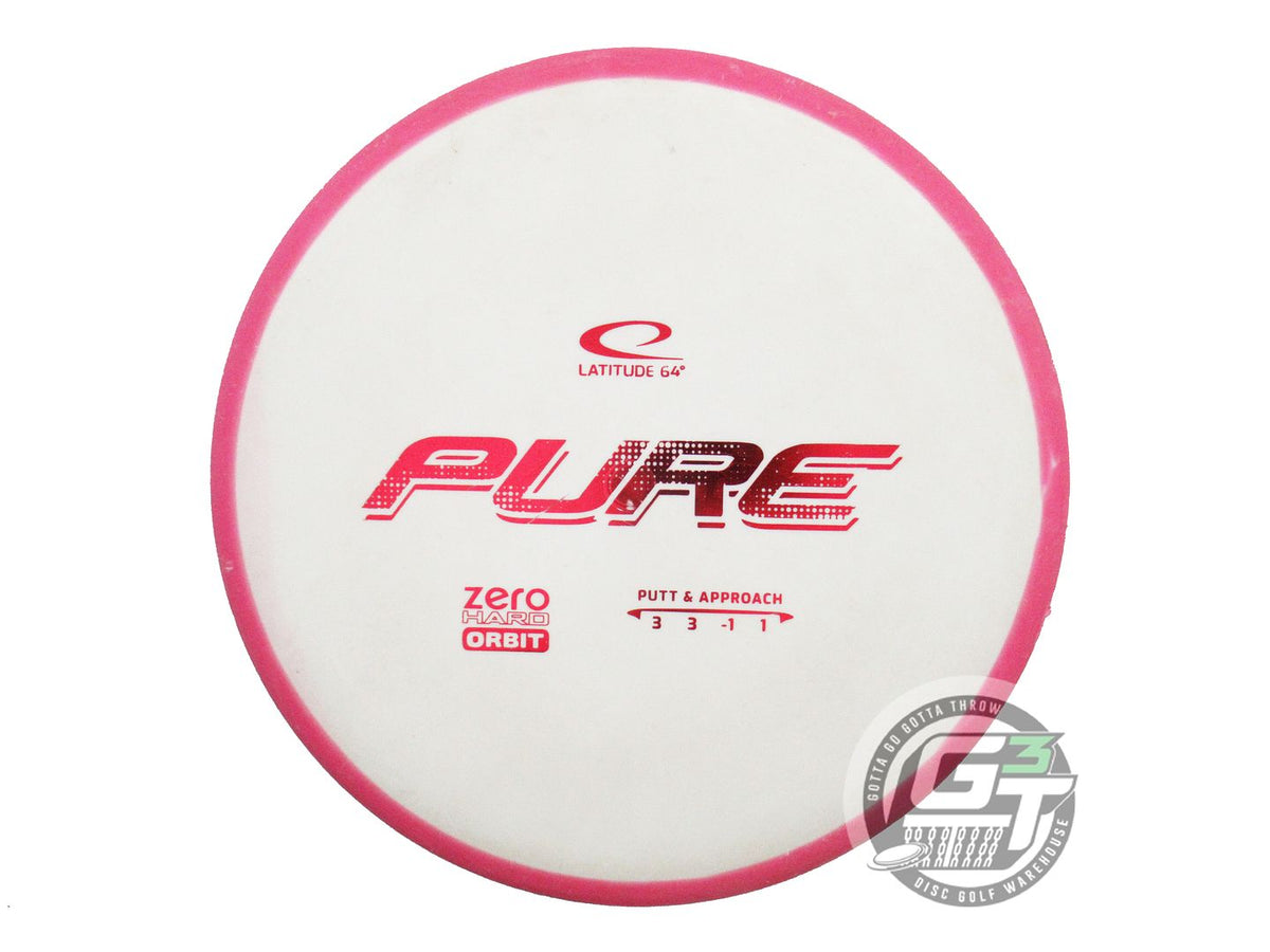 USED Latitude 64 Zero Hard Orbit Pure 176g Pink-White Putter Golf Disc
