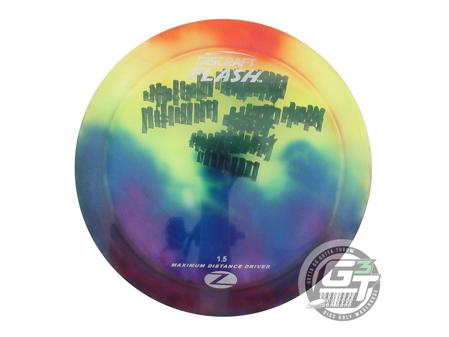 USED Discraft FlyDye Z Flash 174g Rainbow Distance Driver Golf Disc
