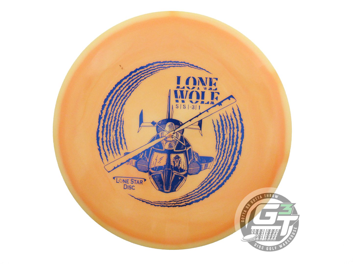 USED Lone Star [ARTIST] Alpha Lone Wolf 171g Orange Blue Foil Midrange Golf Disc