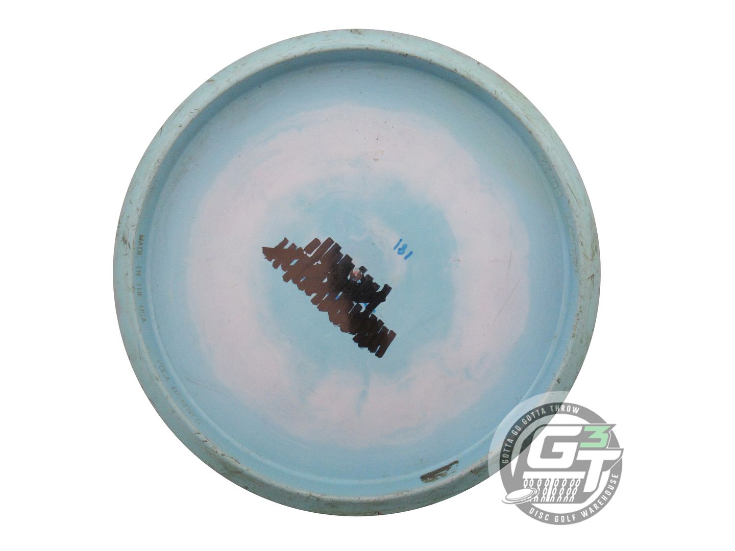 USED Discraft [McBETH] ESP Buzzz 181g Teal-Pink White Stamp Midrange Golf Disc