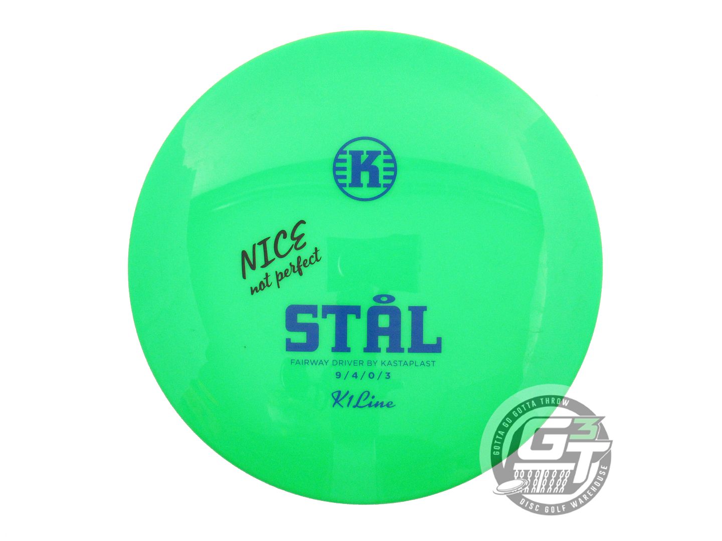 USED Kastaplast X-OUT K1 Stal 175g Green Fairway Driver Golf Disc