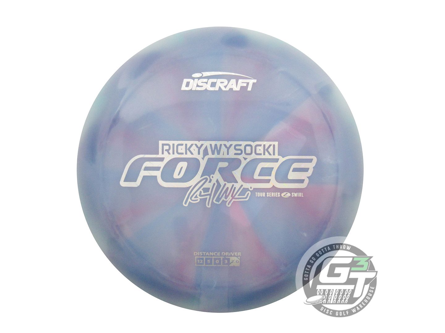 Discraft Limited Edition 2025 Tour Series Ricky Wysocki Swirl Elite Z Force Distance Driver Golf Disc (Individually Listed)