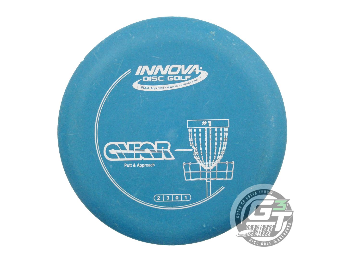 USED Innova DX Aviar 165g Blue White Stamp Putter Golf Disc