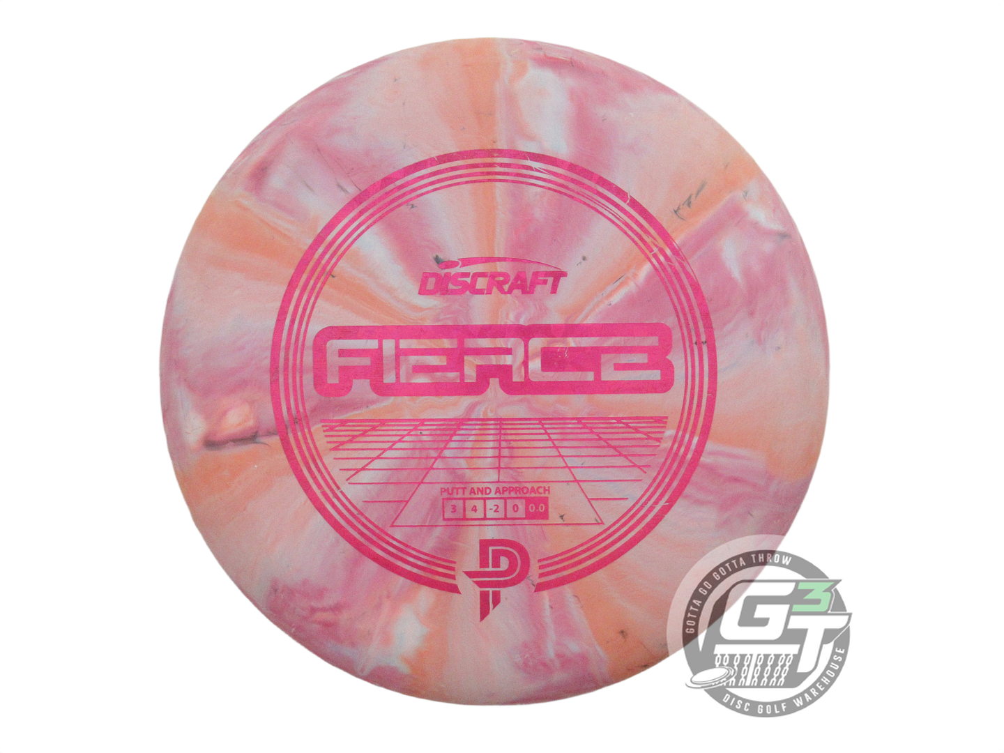 USED Discraft [PIERCE] Jawbreaker Fierce 167g Pink-Orange Putter Golf Disc