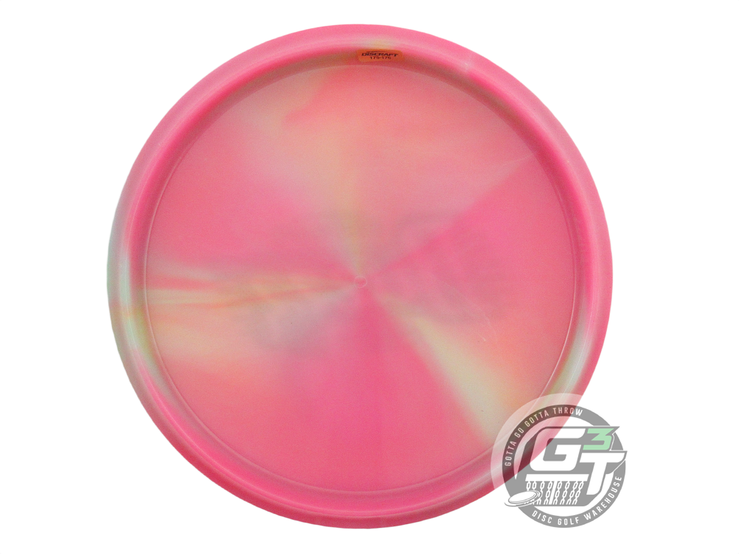 NOS Discraft [LEDGESTONE] Swirly Z Buzzz 176g Pink-Lime Midrange Golf Disc