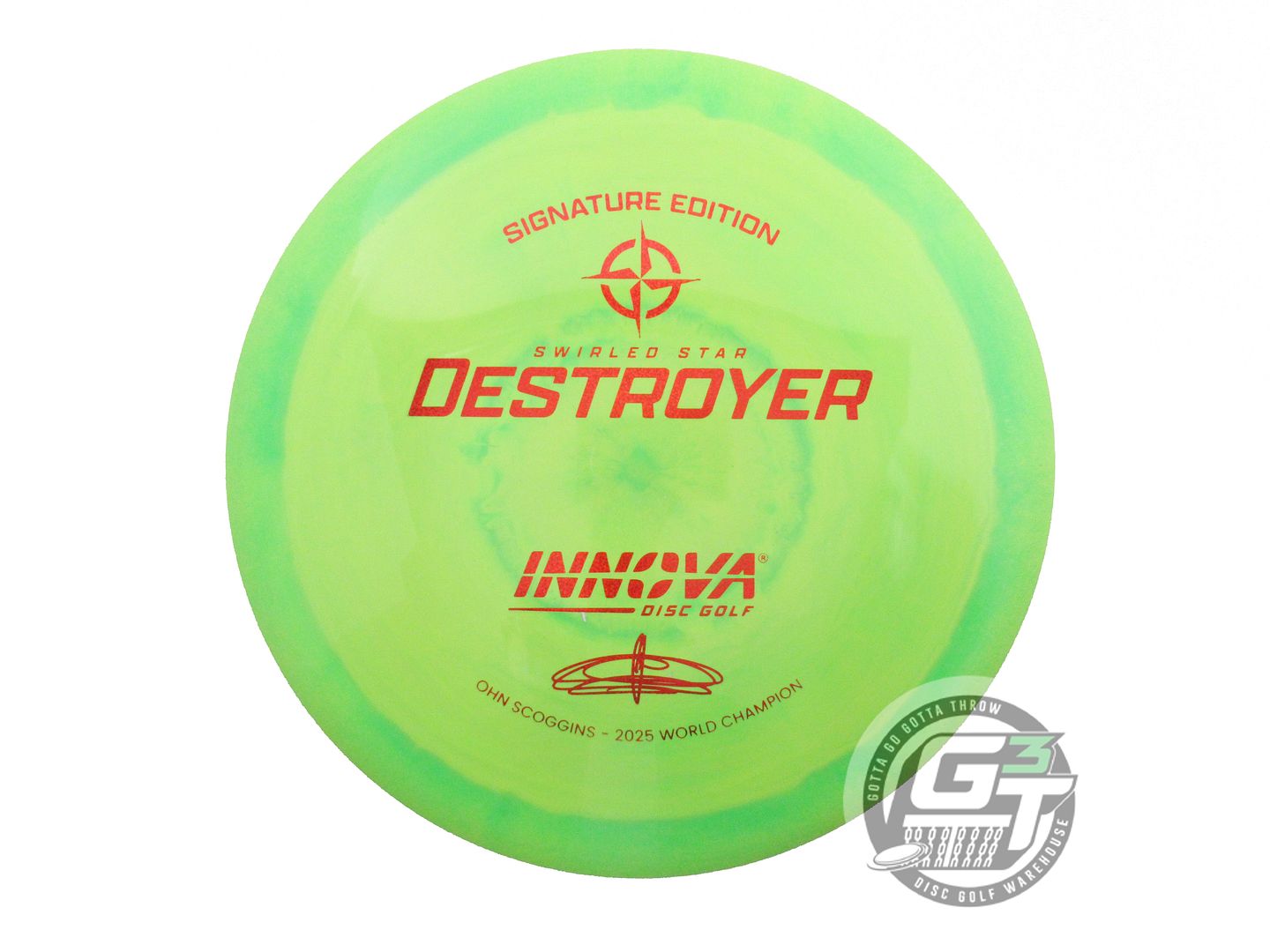 Innova Signature Edition Ohn Scoggins 2025 World Champion Swirled Star Destroyer Distance Driver Golf Disc (Individually Listed)