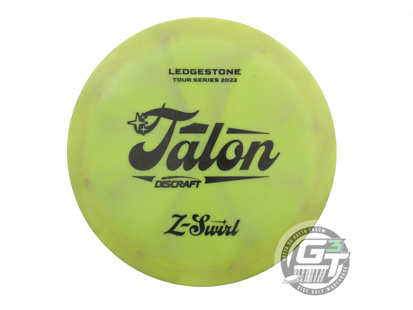 USED Discraft [LEDGESTONE] Z Swirl Talon 175g Lime Distance Driver Golf Disc