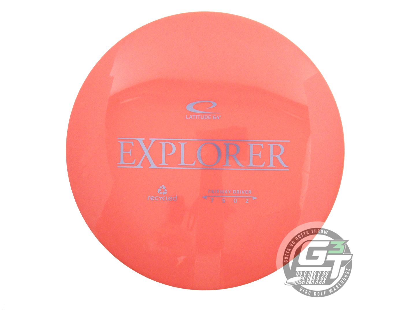 USED Latitude 64 Recycled Gold Explorer 174g Peach Lilac Foil Driver Golf Disc