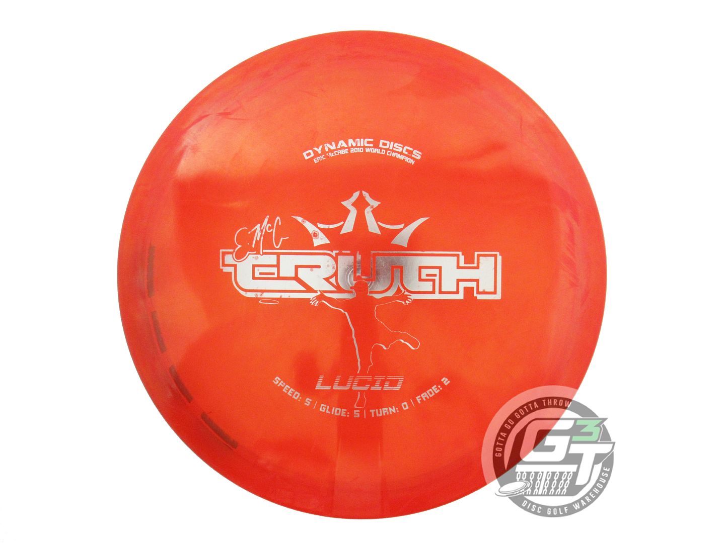 USED Dynamic Discs Lucid EMAC Truth 168g Red Silver Foil Midrange Golf Disc