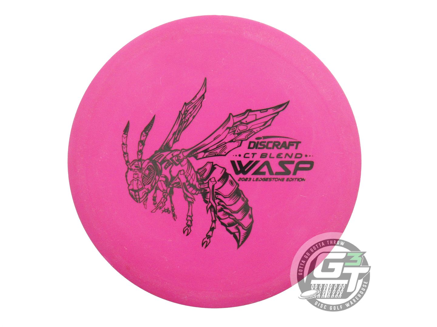 USED Discraft [LEDGESTONE] Crazy Tuff Blend Wasp 174g Magenta Midrange Golf Disc