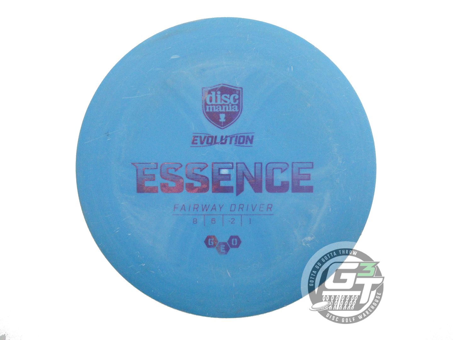 USED DiscMania GEO Essence 174g Blue Lilac Foil Driver Golf Disc