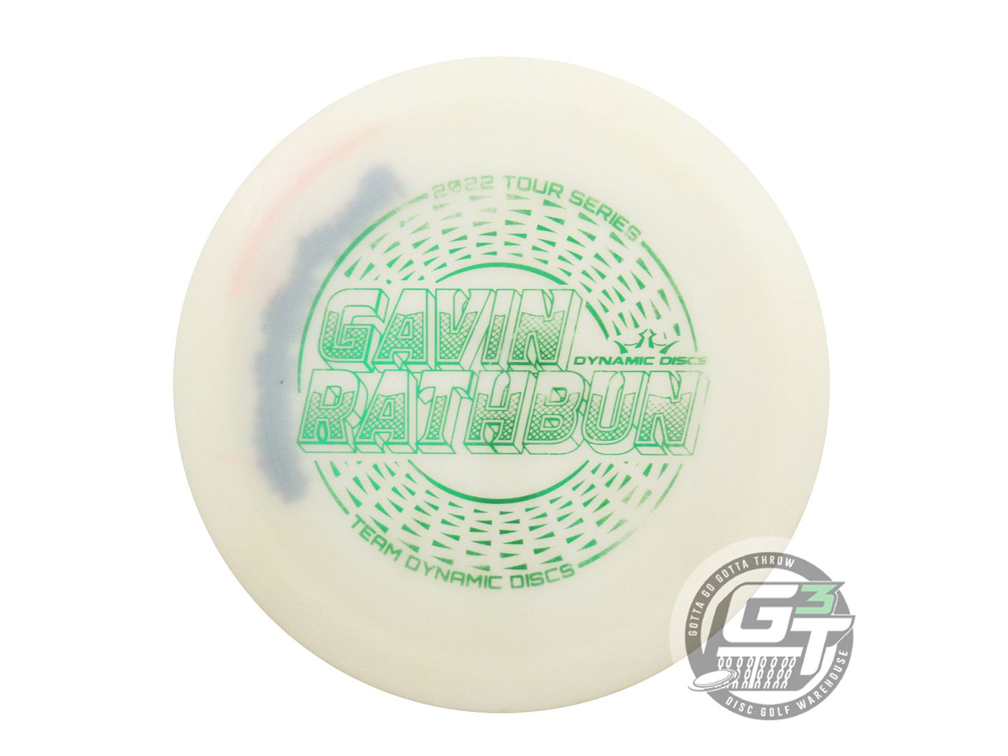 USED Dynamic Discs [RATHBUN] Hybrid-X Felon 176g White Green Foil Driver Disc