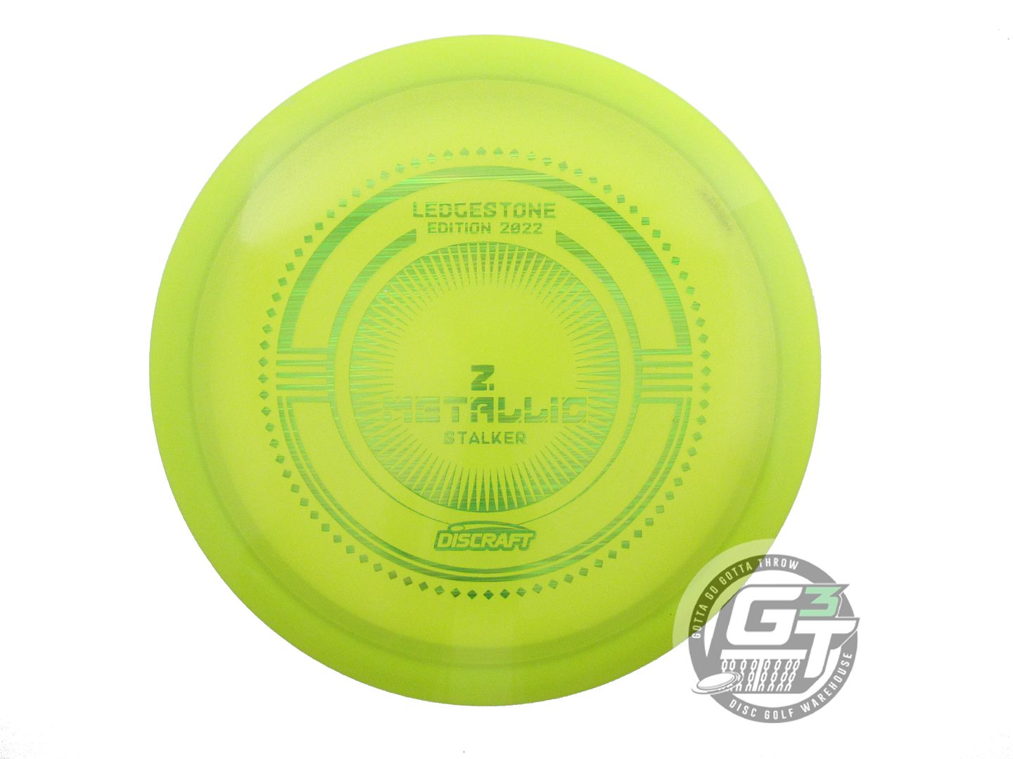 NOS Discraft [LEDGESTONE] Metallic Z Stalker 177g Lime Lime Laser Driver Disc
