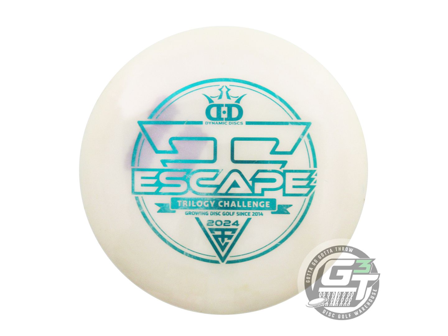 USED Dynamic Discs [TRILOGY] Glimmer Lucid Ice Escape 174g White Driver Disc
