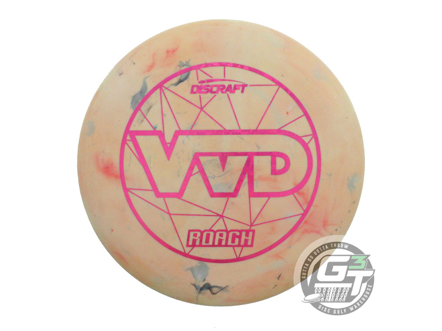 USED Discraft [VAN DYKEN] Jawbreaker Roach 177g Peach Pink Shatter Putter Disc