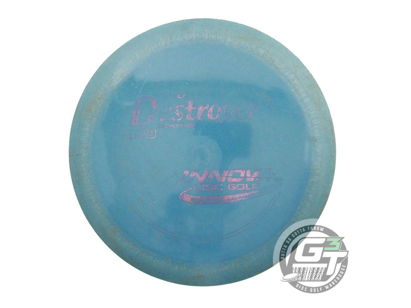 USED Innova Pro Destroyer 168g Blue Pink Foil Distance Driver Golf Disc
