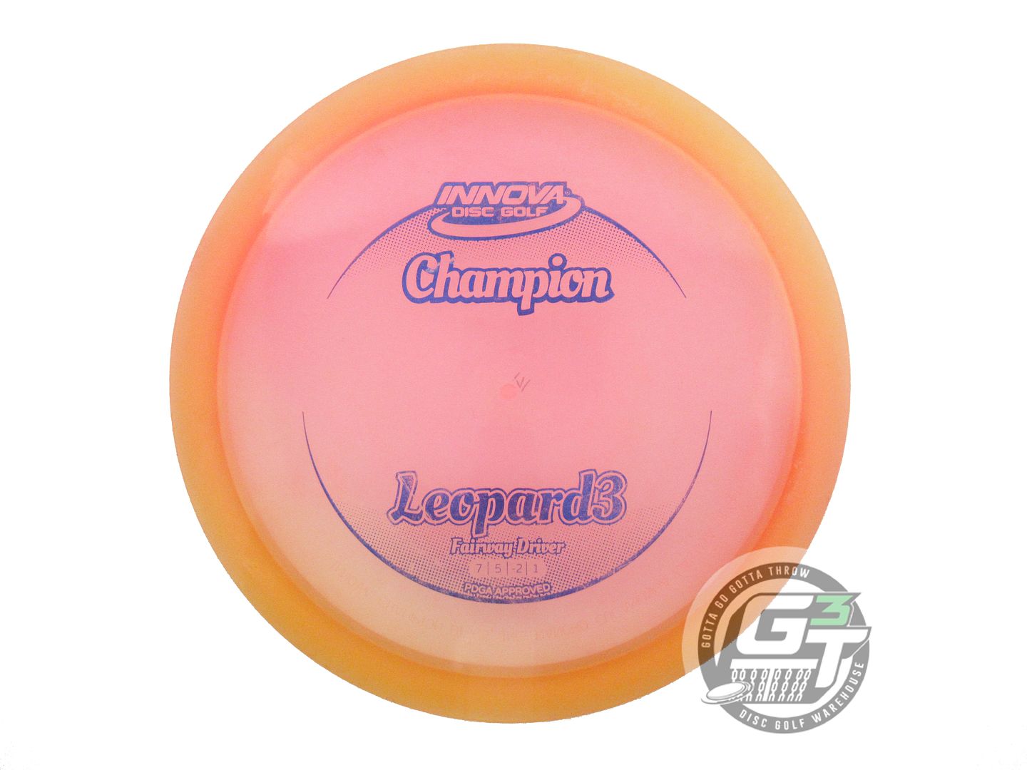 USED Innova Champion Leopard3 171g Peach Blue Foil Fairway Driver Golf Disc