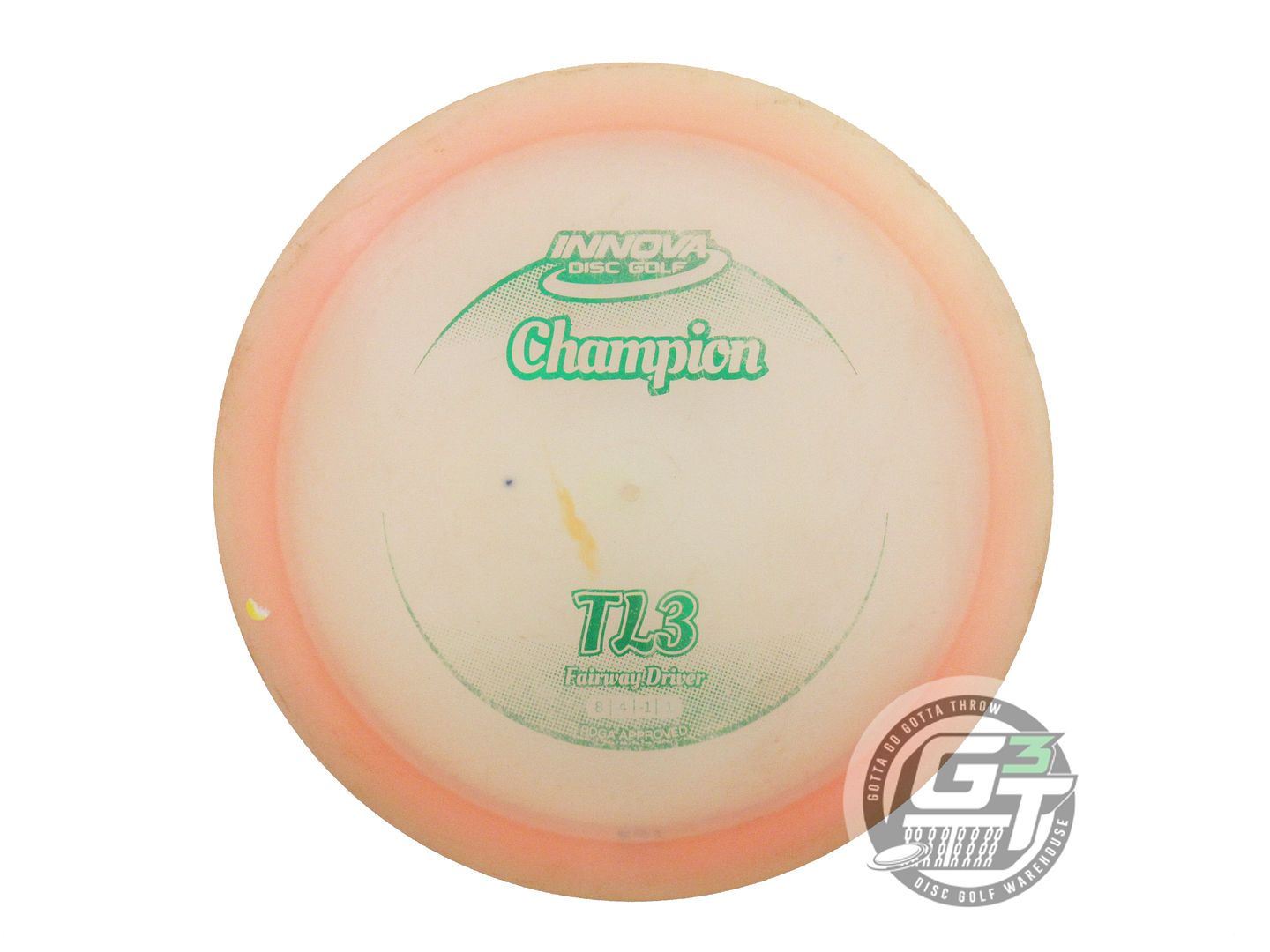 USED Innova Champion TL3 163g Peach Green Foil Fairway Driver Golf Disc
