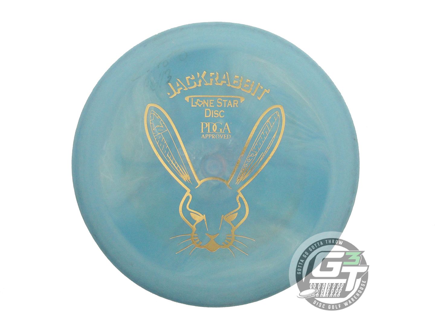 USED Lone Star Victor 1 Jack Rabbit 172g Blue Gold Foil Putter Golf Disc
