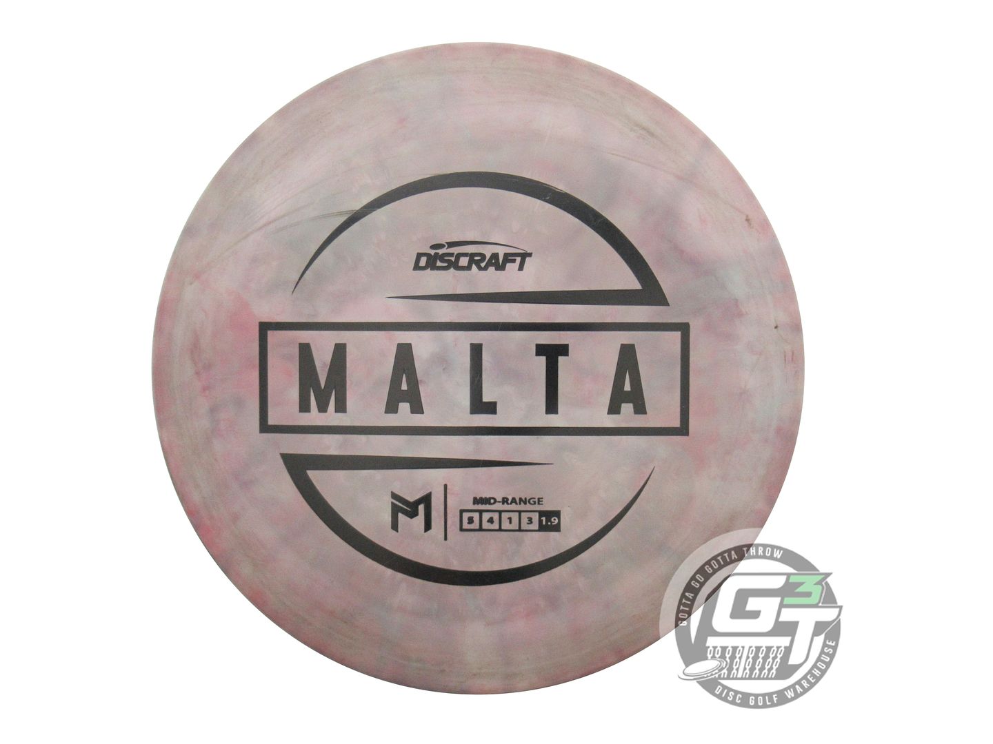 USED Discraft [McBETH] ESP Malta 174g Gray HOME DYED Midrange Golf Disc