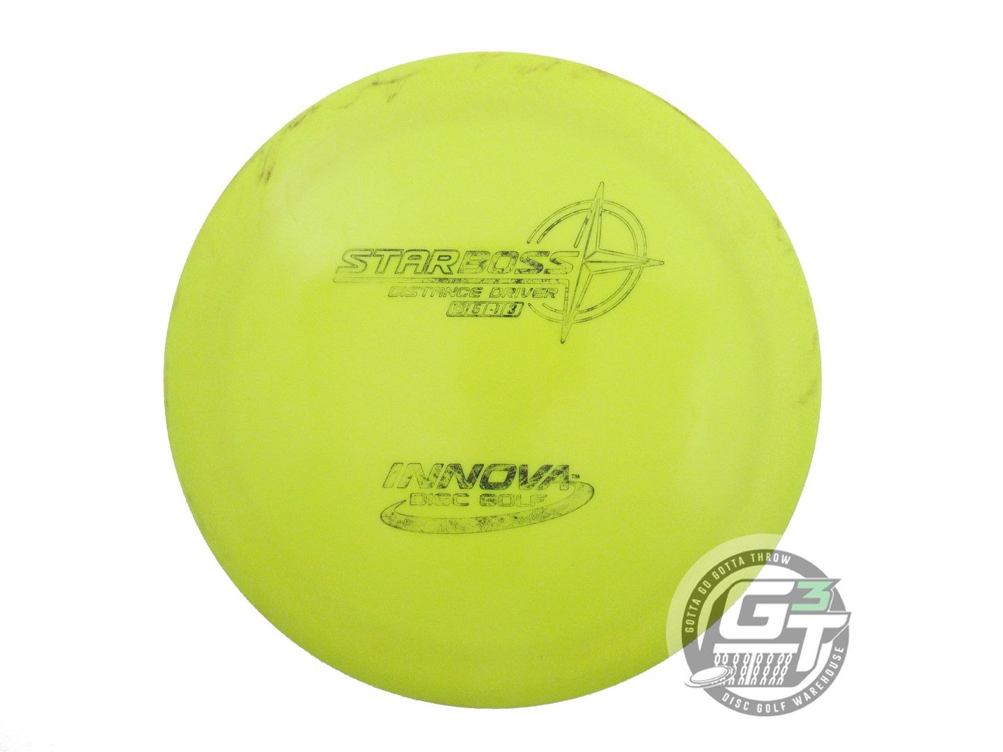 USED Innova Star Boss 169g Lime Black Stamp Distance Driver Golf Disc