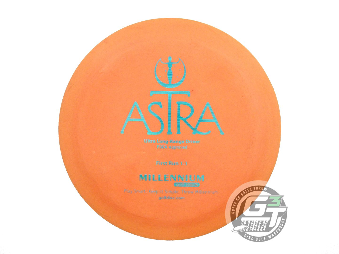 USED Millennium Standard Astra 176g Orange Teal Laser Foil Distance Driver Disc