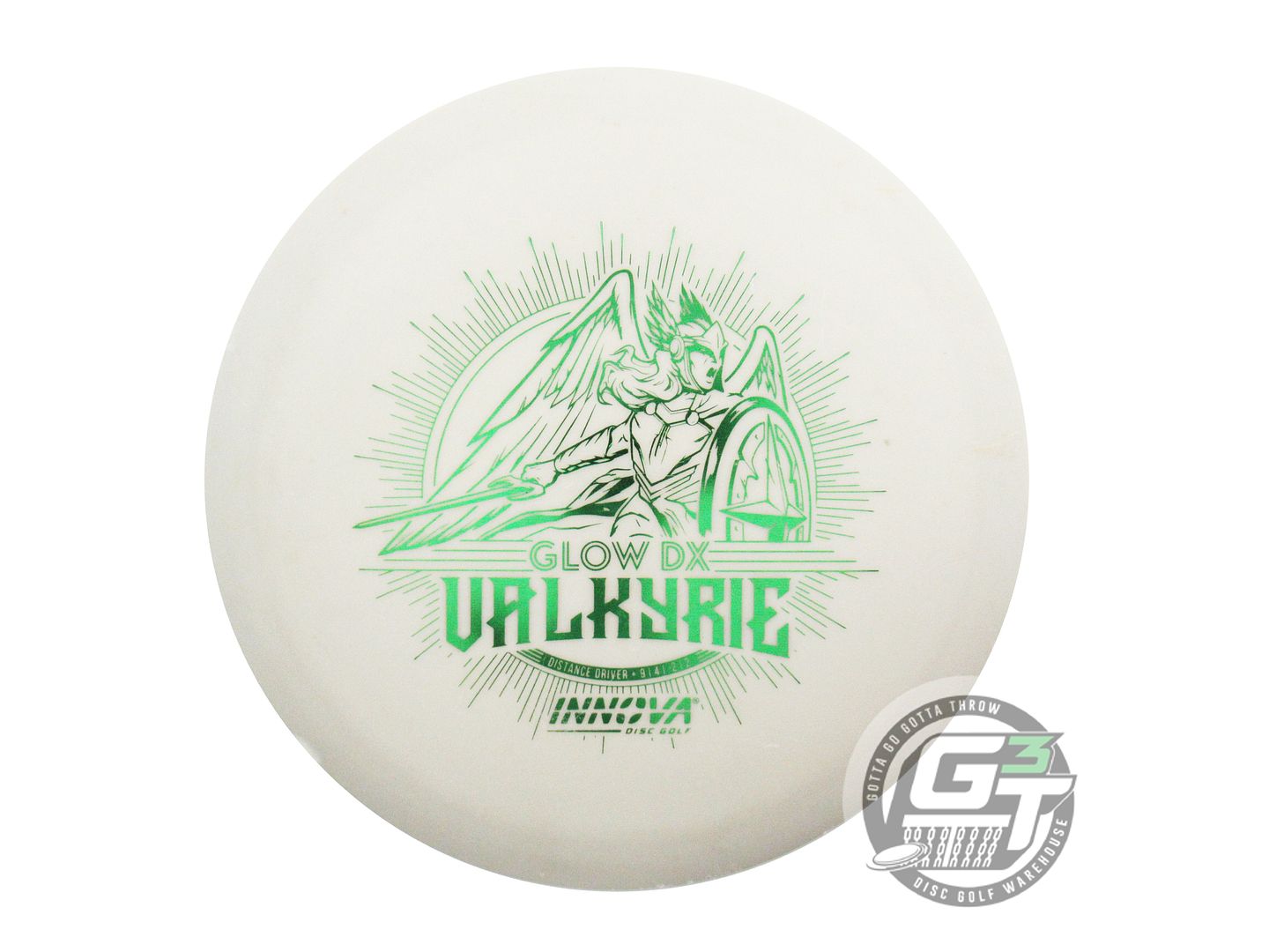 USED Innova DX Glow Valkyrie 175g Green Foil Distance Driver Golf Disc