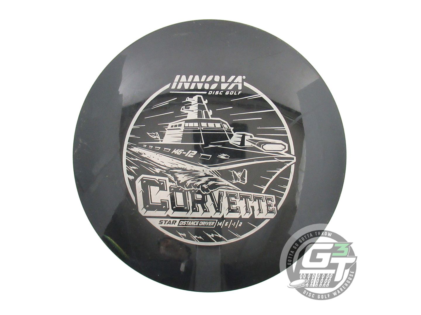 USED Innova Star Corvette 176g Black Silver Star Stamp Distance Driver Golf Disc