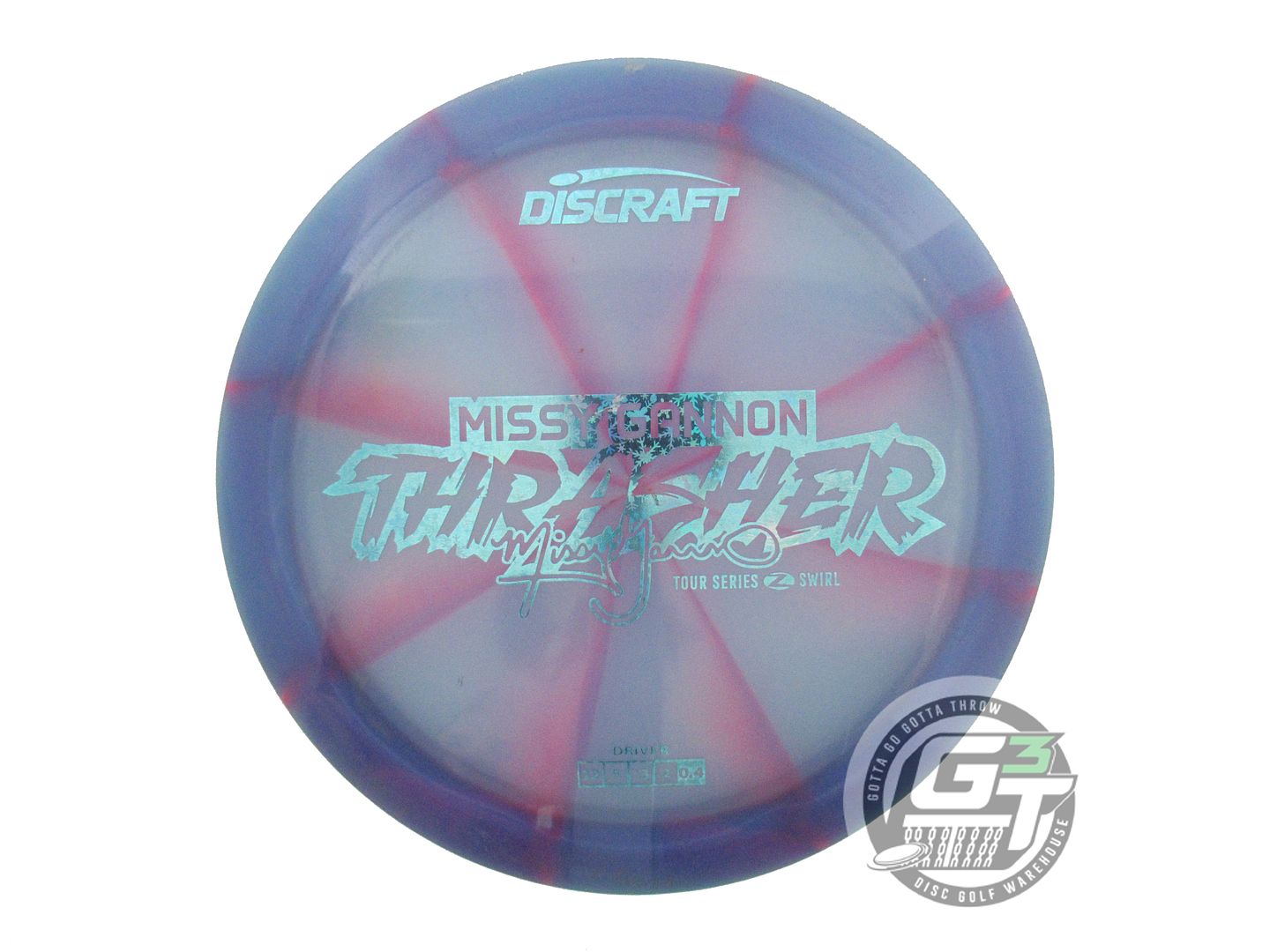 USED Discraft [GANNON] Z Swirl Thrasher 173g Purple-Pink Distance Driver Disc