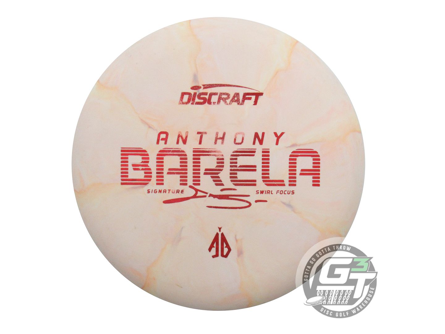 USED Discraft [BARELA] Crazy Tuff Soft Focus 174g Lt. Pink-Peach Putter Disc