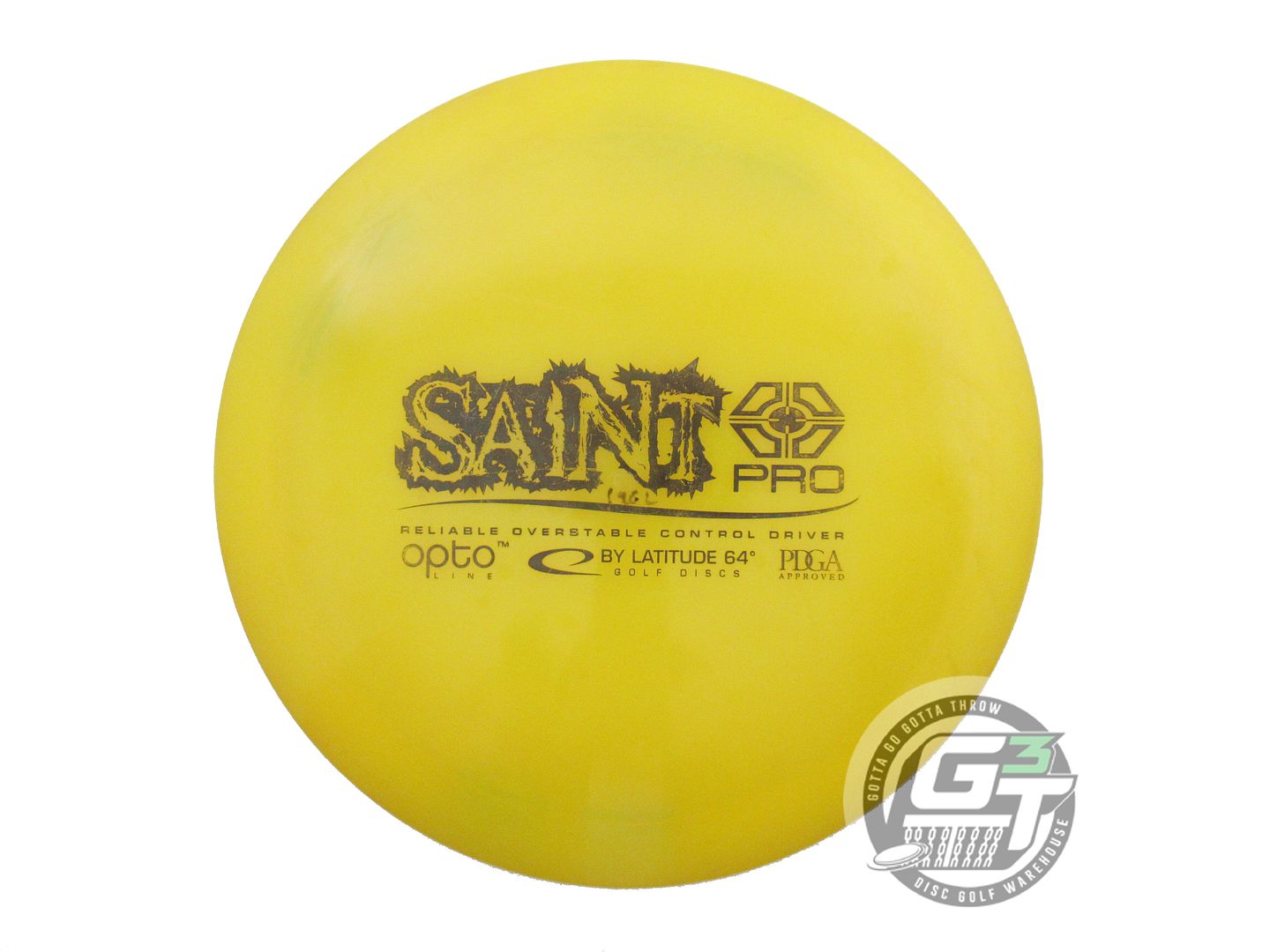 USED Latitude 64 Opto Saint Pro 173g Marigold Black Stamp PFN Driver Golf Disc